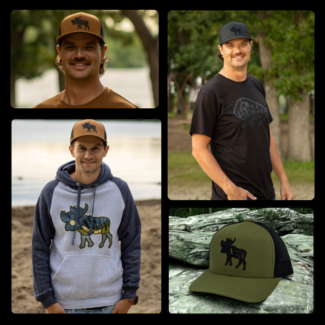 Toba Moose Snapback Hats