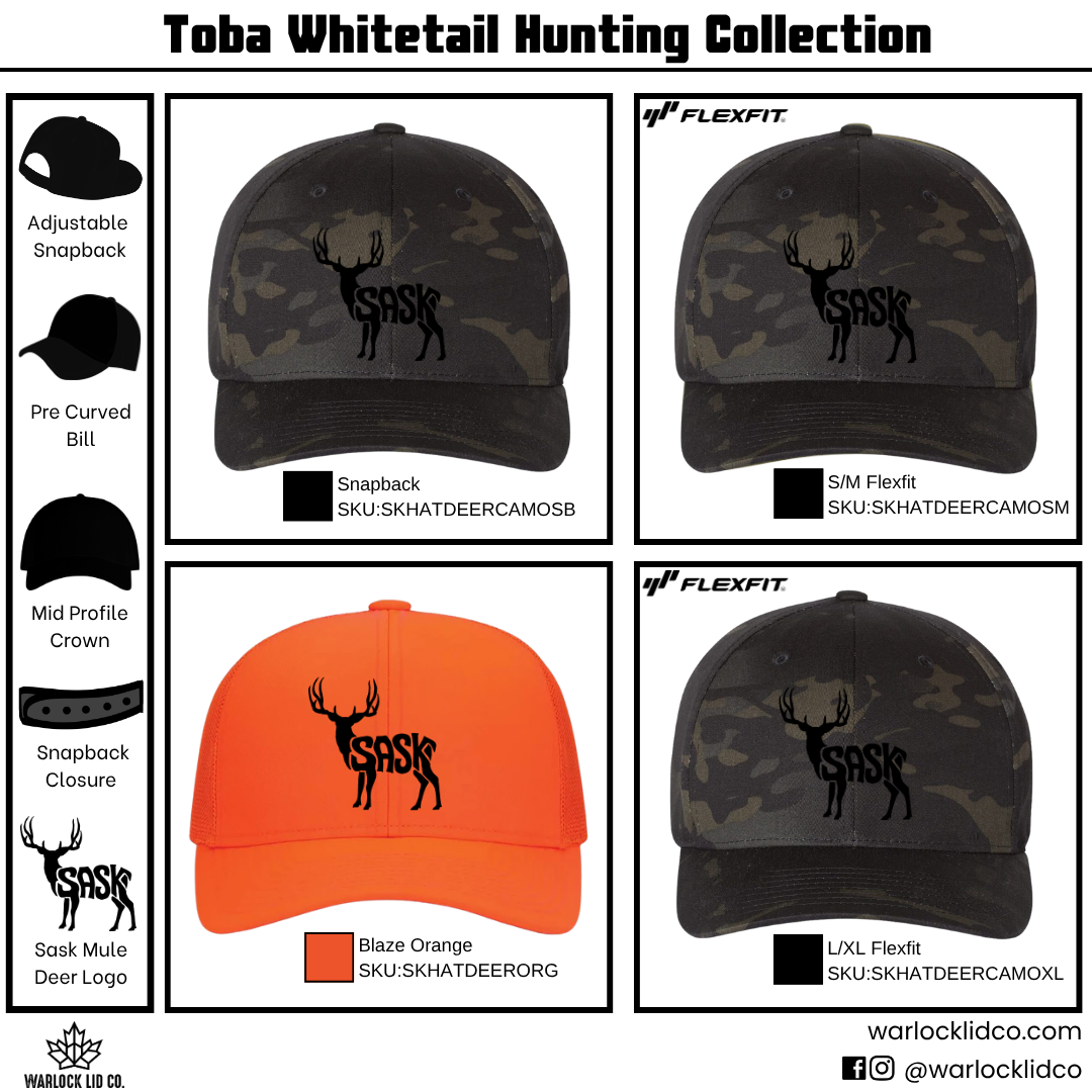 Sask Mule Deer Snapback Hats