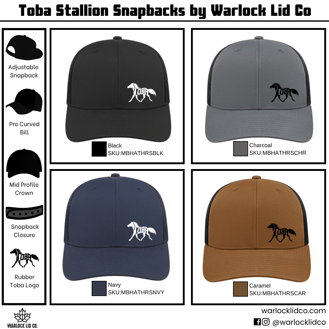 Toba Stallion Snapback Hats
