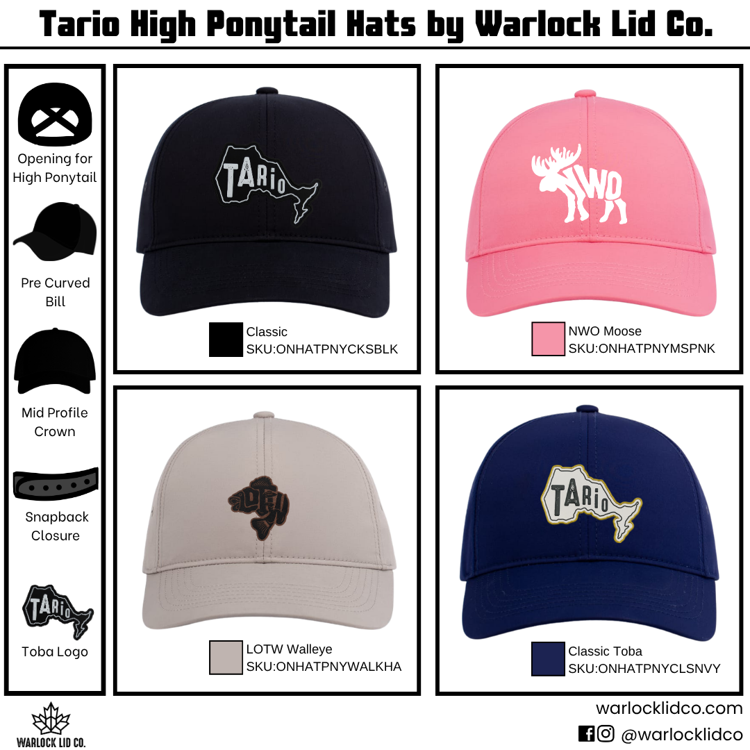 Tario Ladies High Ponytail Hats