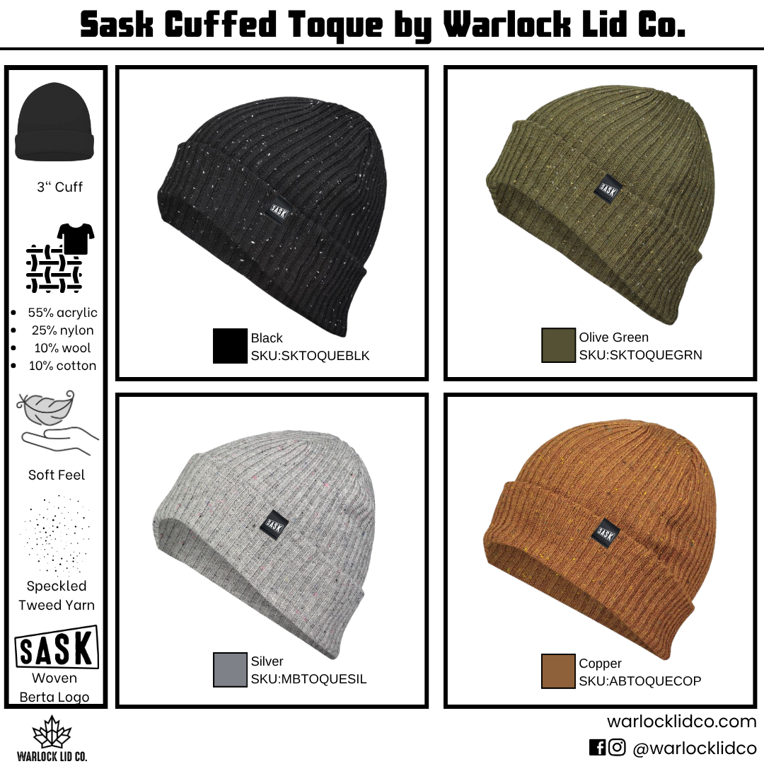 Sask Cuffed Toque | Warlock Lid Co | Beanie