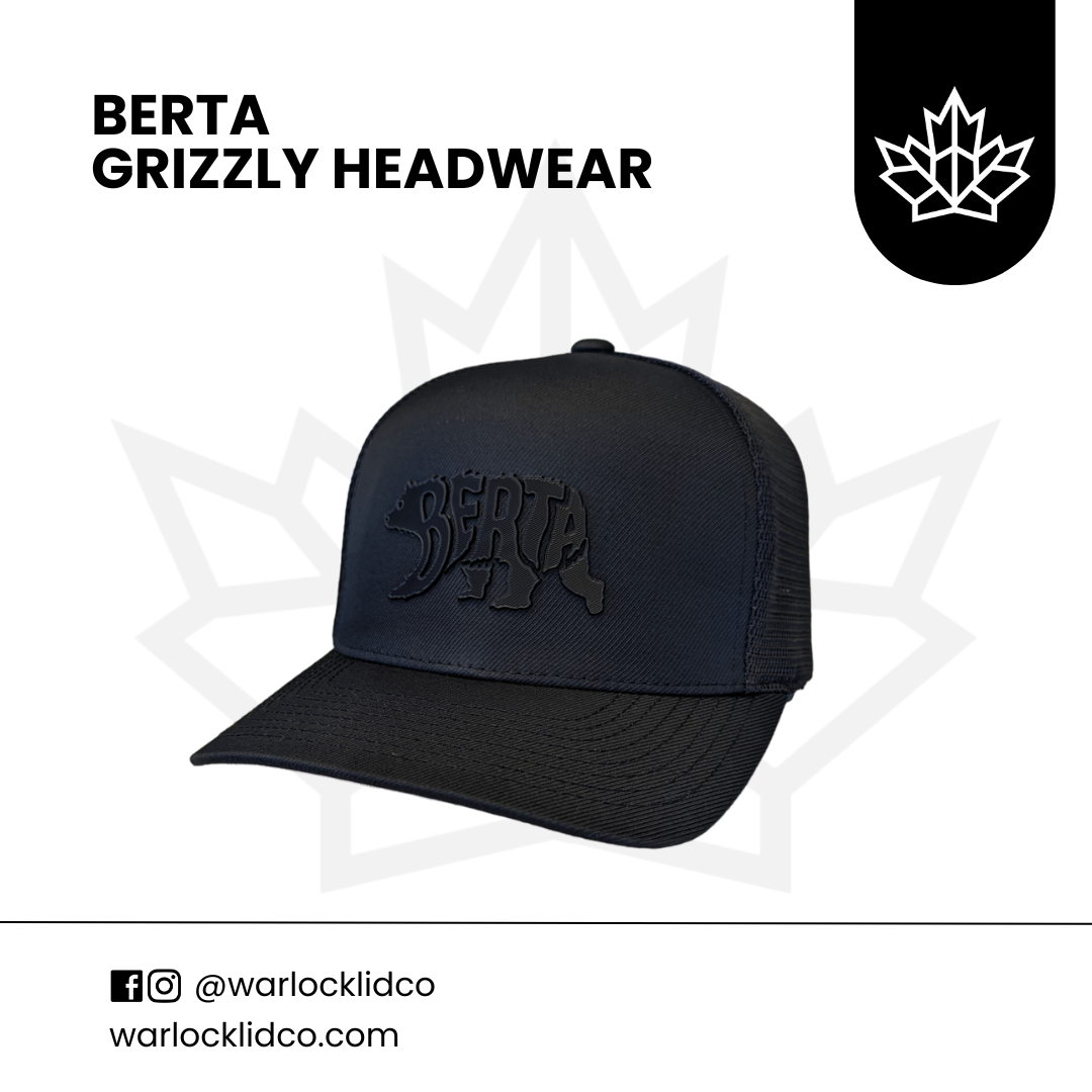 Berta Grizzly Headwear | Warlock Lid Co | Adjustable Snapback