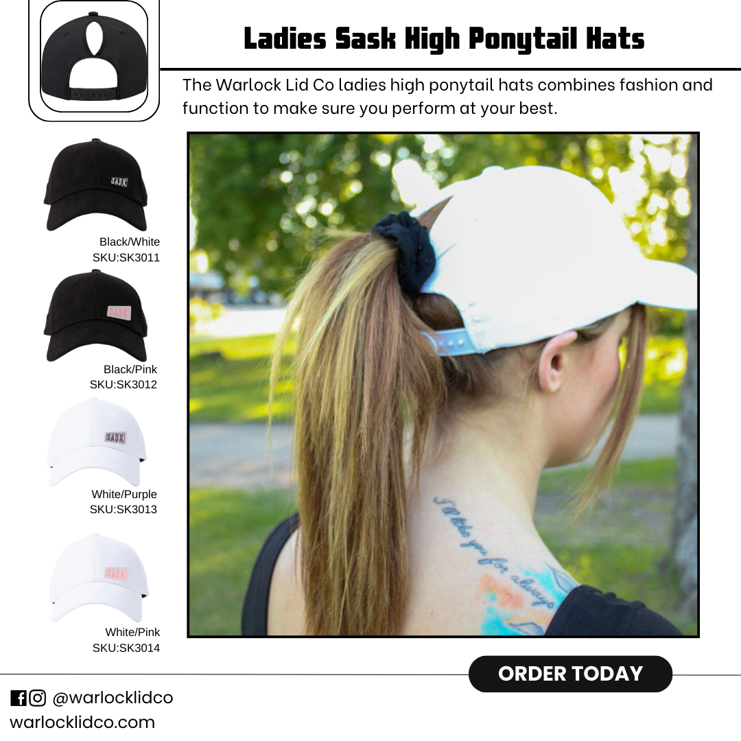 Sask Ladies High Ponytail Hats