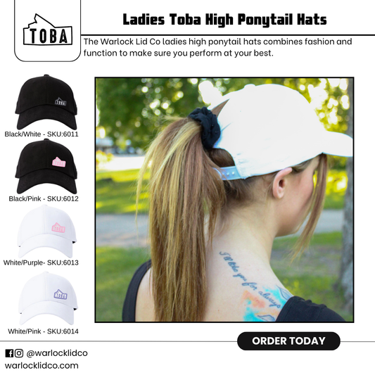 Toba Ladies High Ponytail Snapbacks