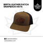 Berta Leather Patch Hats | Warlock Lid Co | Adjustable Snapback