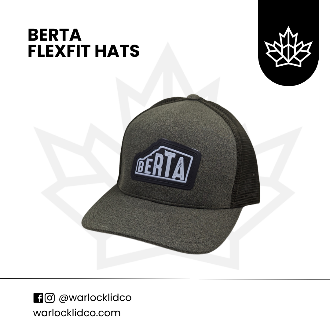 Berta Flexfit Hats Warlock Lid Co Fitted Meshback
