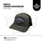Berta Ladies Headwear | Warlock Lid Co | Adjustable Snapback | Unstructured | High Ponytail Hat