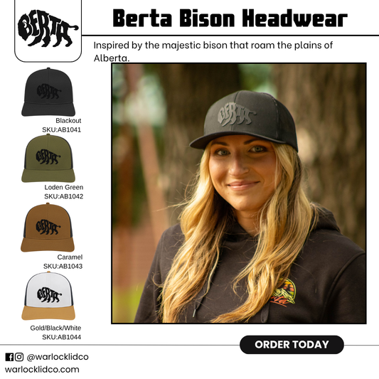 Berta Bison Headwear | Warlock Lid Co | Adjustable Snapback