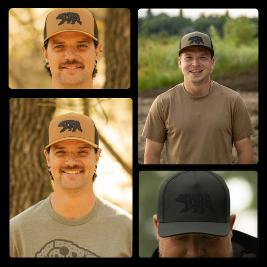 Toba Black Bear Snapback Hats | Warlock Lid Co | Adjustable Cap