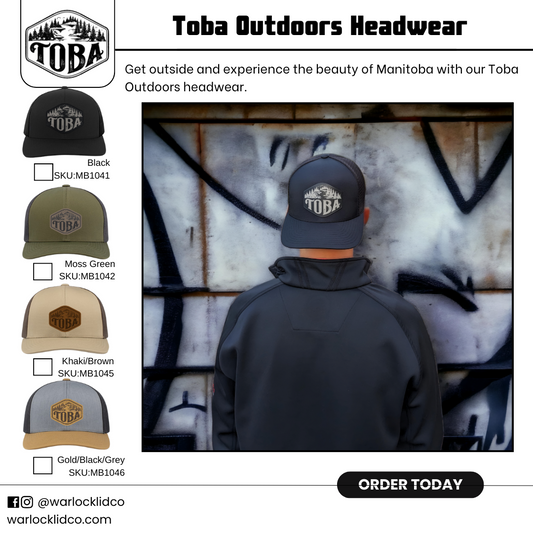 Toba Outdoors Snapback Hats | Warlock Lid Co | Adjustable Trucker Cap
