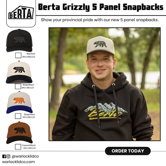 Berta Grizzly 5 Panel Hats