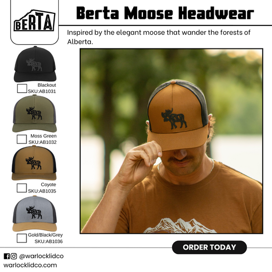 Berta Moose Headwear | Warlock Lid Co | Adjustable Snapback