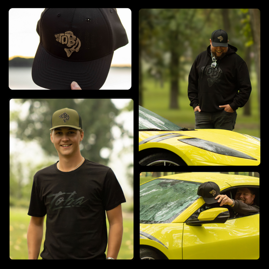 Toba Walleye Snapback Hats