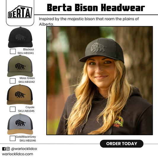 Berta Bison Headwear | Warlock Lid Co | Adjustable Snapback