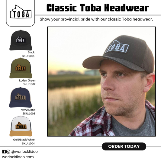 Toba Classic Snapback Hats  | Warlock Lid Co | Adjustable Trucker Cap