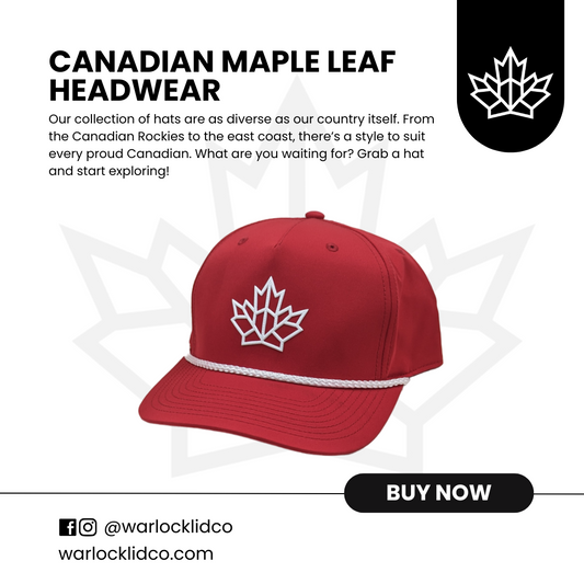 Canadian Maple Leaf Snapback Hats | Warlock Lid Co