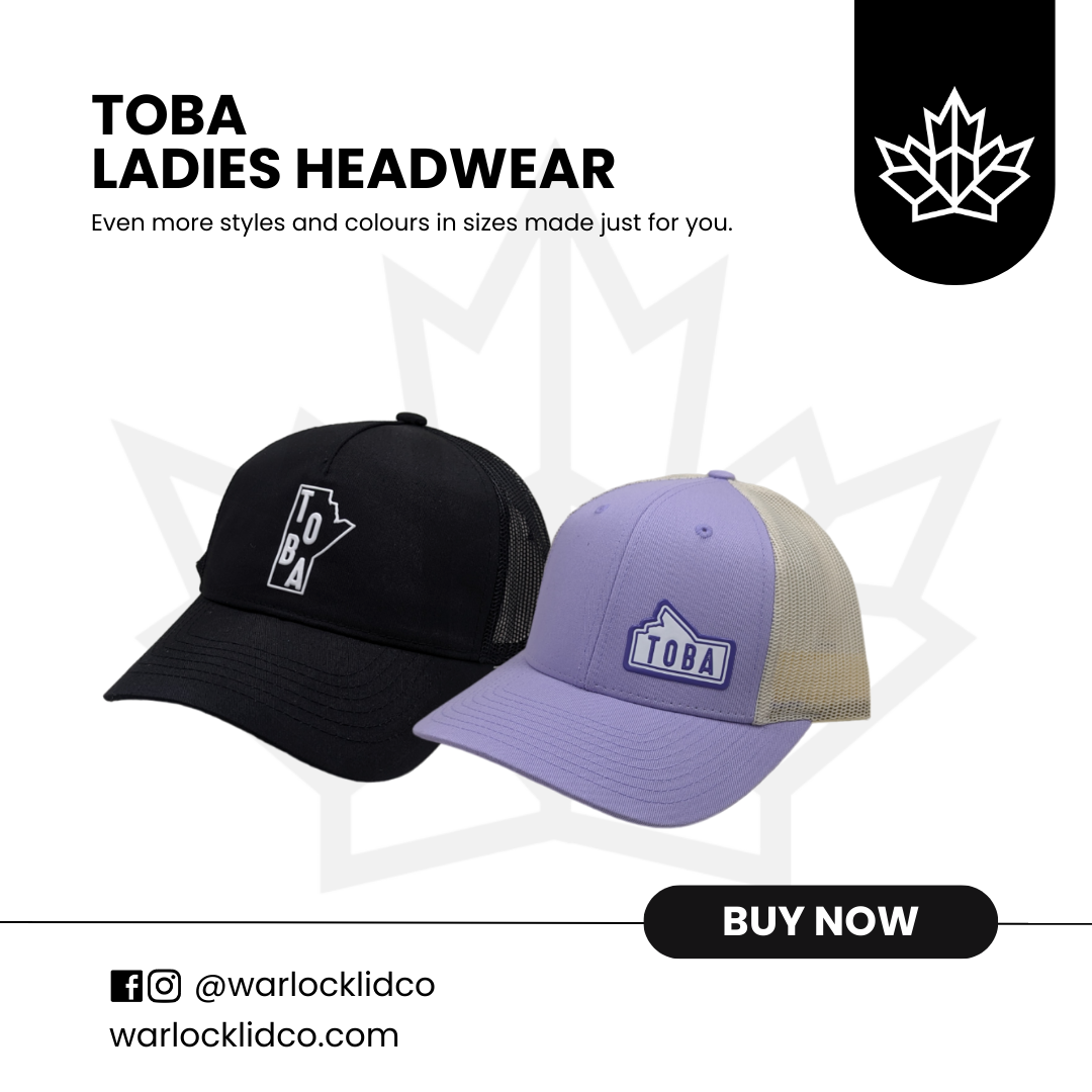 Toba Ladies Headwear | Warlock Lid Co | Adjustable Snapback | Dad Hats | High Ponytail