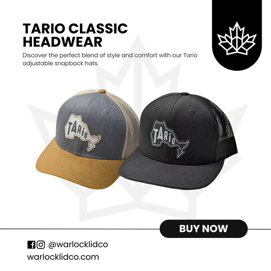 Tario Classic Snapback Hats | Warlock Lid Co | Adjustable Trucker Cap