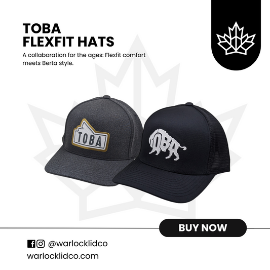 Toba Flexfit Hats | Warlock Lid Co | Fitted Meshback