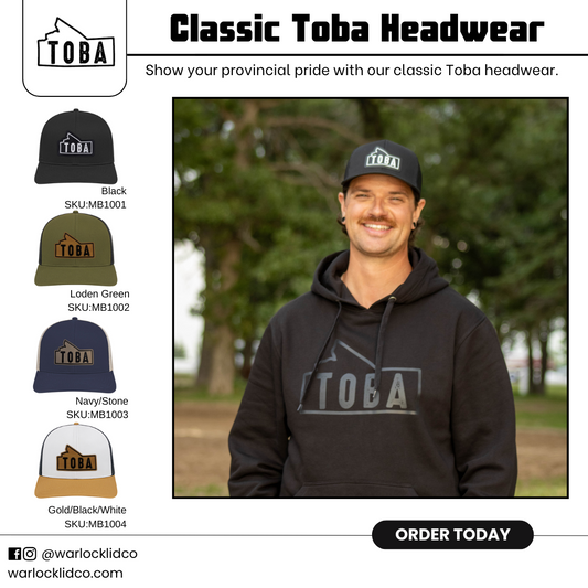 Toba Classic Snapback Hats  | Warlock Lid Co | Adjustable Trucker Cap
