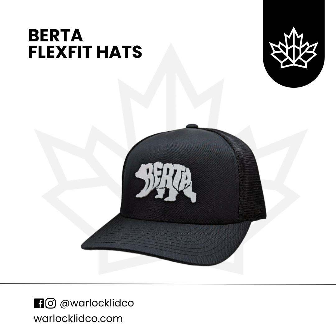 Berta Flexfit Hats | Warlock Lid Co | Fitted Meshback