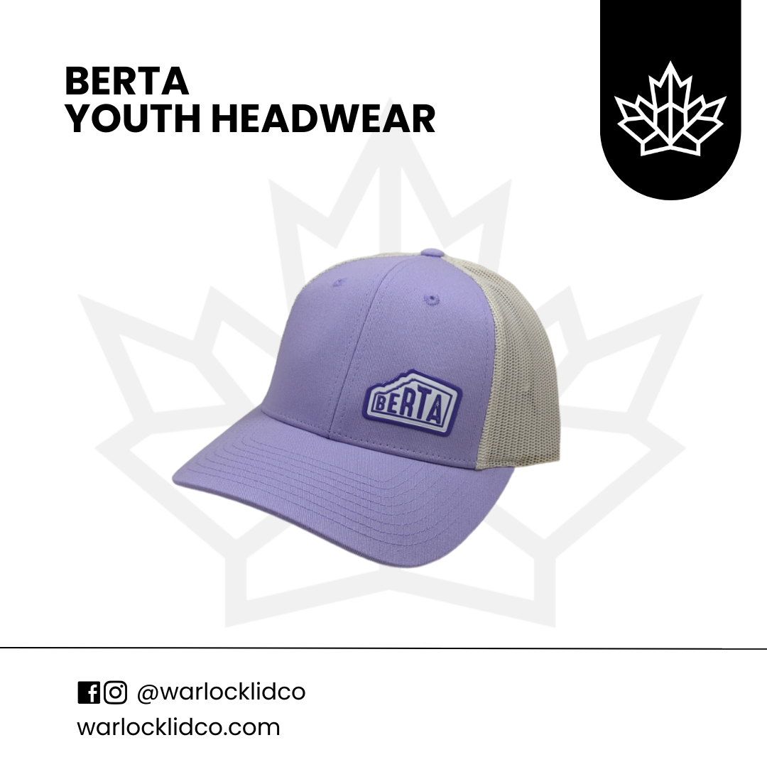 Berta Youth Snapback Hats, Warlock Lid Co, Kids