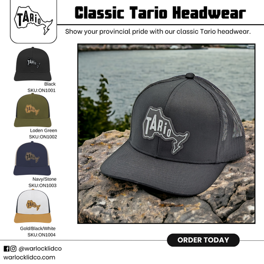 Tario Classic Snapback Hats | Warlock Lid Co | Adjustable Trucker Cap