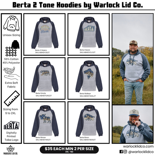 Berta Nantucket 2 Tone Hoodies