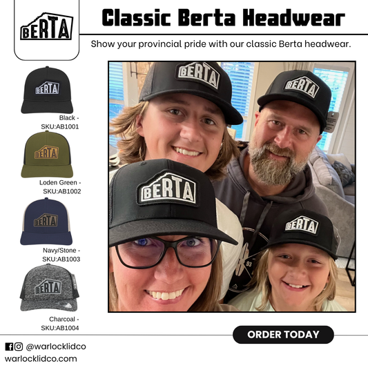 Berta Classic Snapback Hats | Warlock Lid Co | Adjustable Trucker Cap