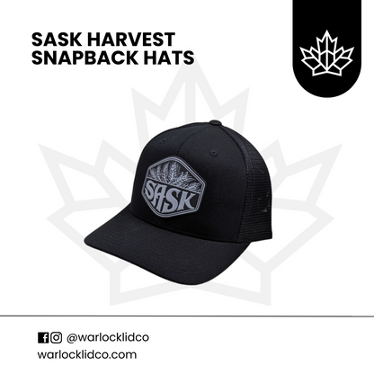 Sask Harvest Snapback Hats  | Warlock Lid Co | Adjustable Cap