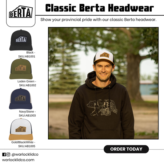 Berta Classic Snapback Hats | Warlock Lid Co | Adjustable Trucker Cap