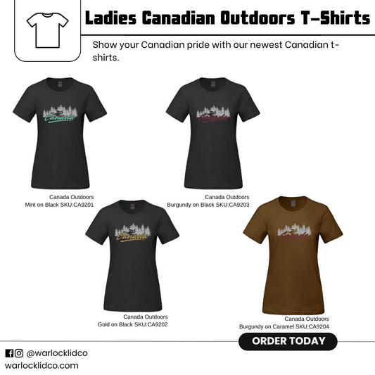 Ladies Canadian Outdoors T-shirts
