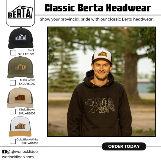 Berta Classic Snapback Hats | Warlock Lid Co | Adjustable Trucker Cap