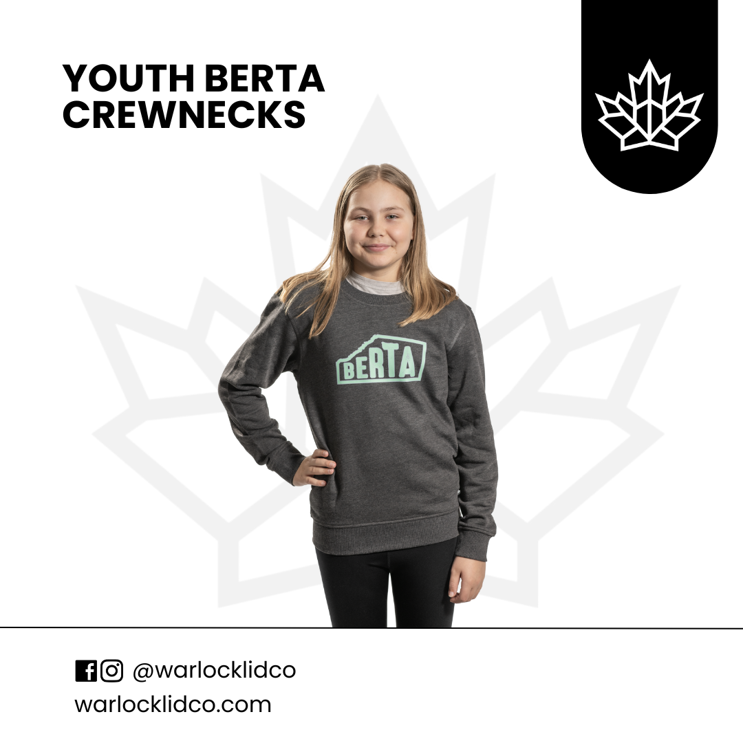 Youth Berta Crewneck Sweaters | Warlock Lid Co