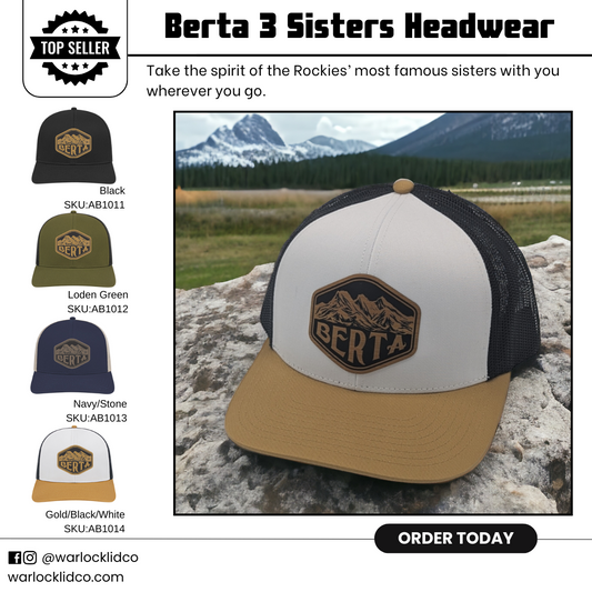 Berta 3 Sisters Mountains Snapback | Warlock Lid Co | Adjustable Trucker Hat