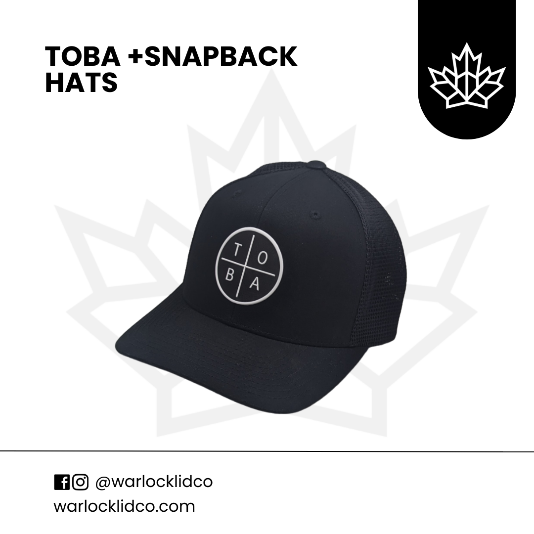 Toba + Snapback Hats  | Warlock Lid Co | Adjustable Trucker Cap