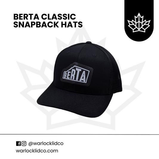 Berta Classic Snapback Hats | Warlock Lid Co | Adjustable Trucker Cap