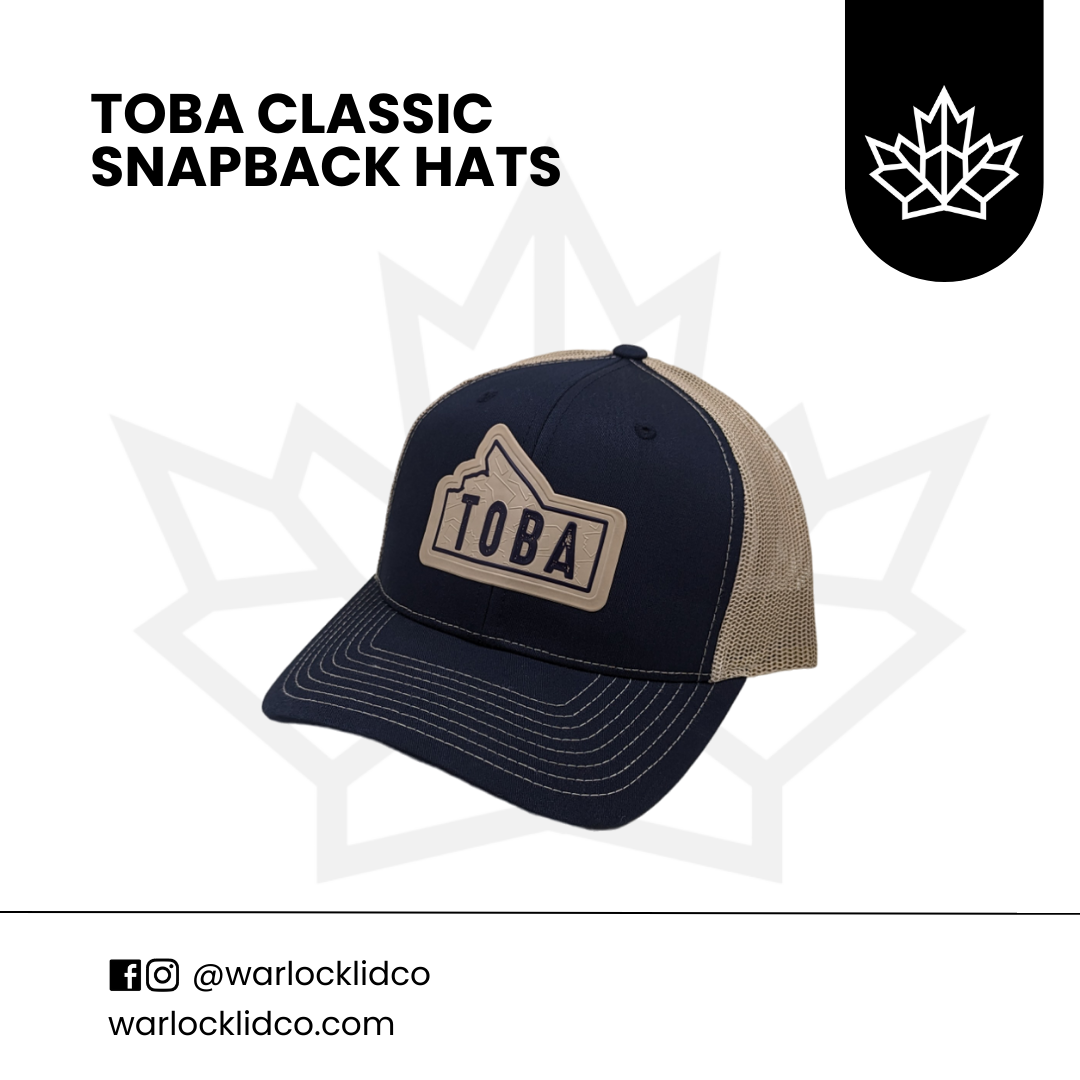 Toba Classic Snapback Hats Warlock Lid Co Adjustable Trucker Cap