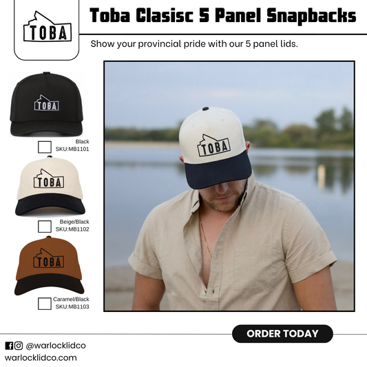 Toba Classic 5 Panel Snapbacks