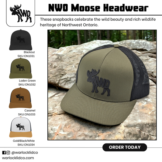 NWO Moose Snapback Hats | Warlock Lid Co | Northwest Ontario