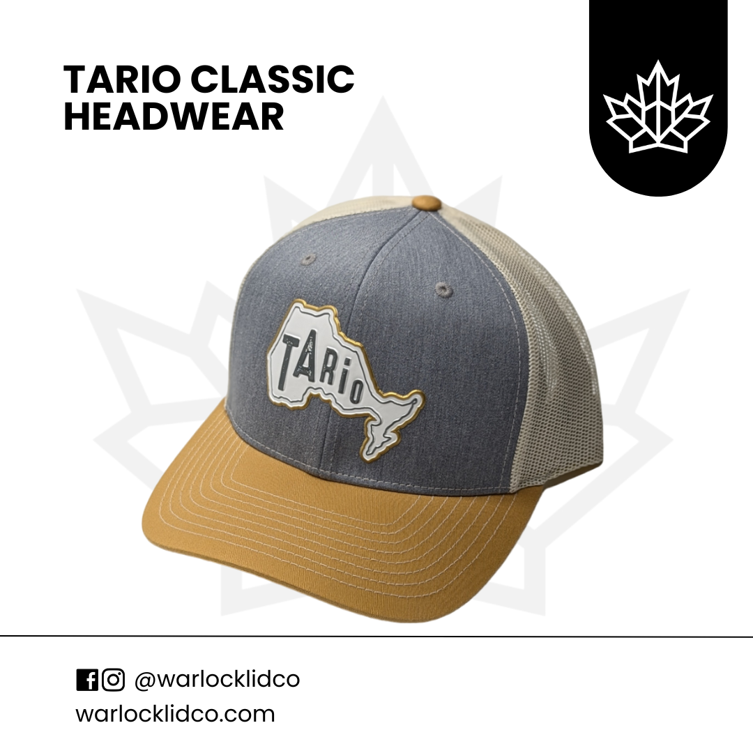 Tario Classic Snapback Hats | Warlock Lid Co | Adjustable Trucker Cap