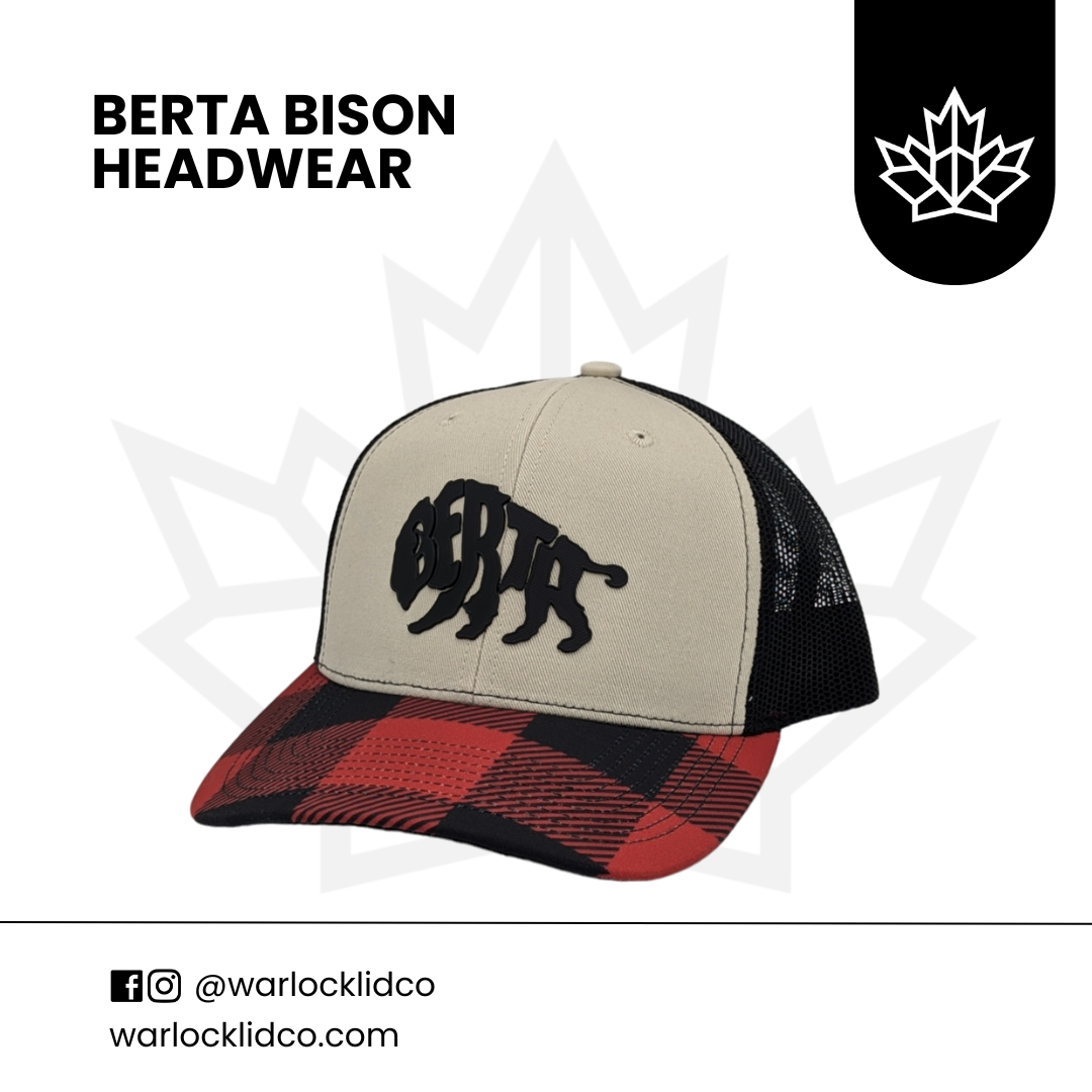 Berta Bison Headwear | Warlock Lid Co | Adjustable Snapback