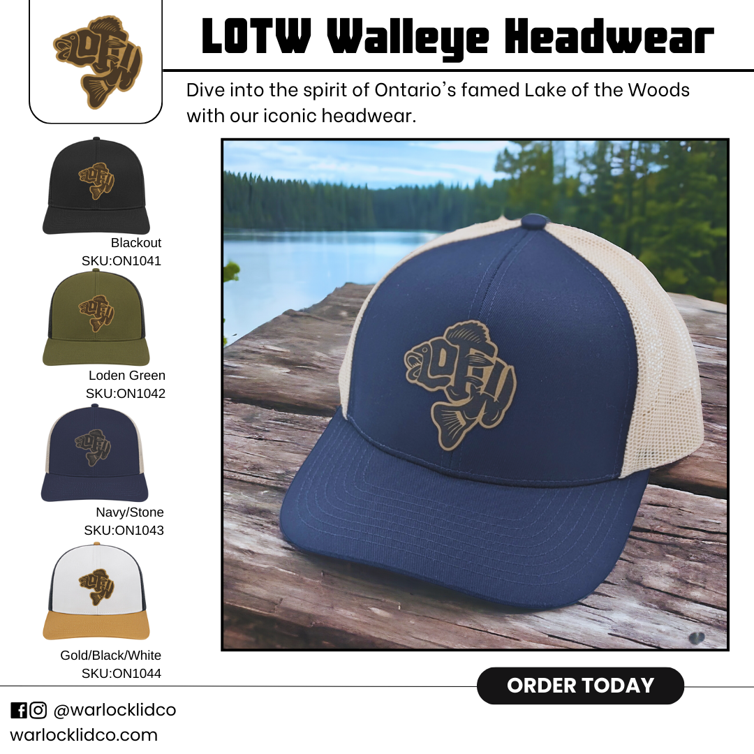 Lake of the Woods Walleye Snapback Hats