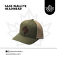 Sask Walleye Snapback Hats | Warlock Lid Co | Adjustable Leather Patch Hat