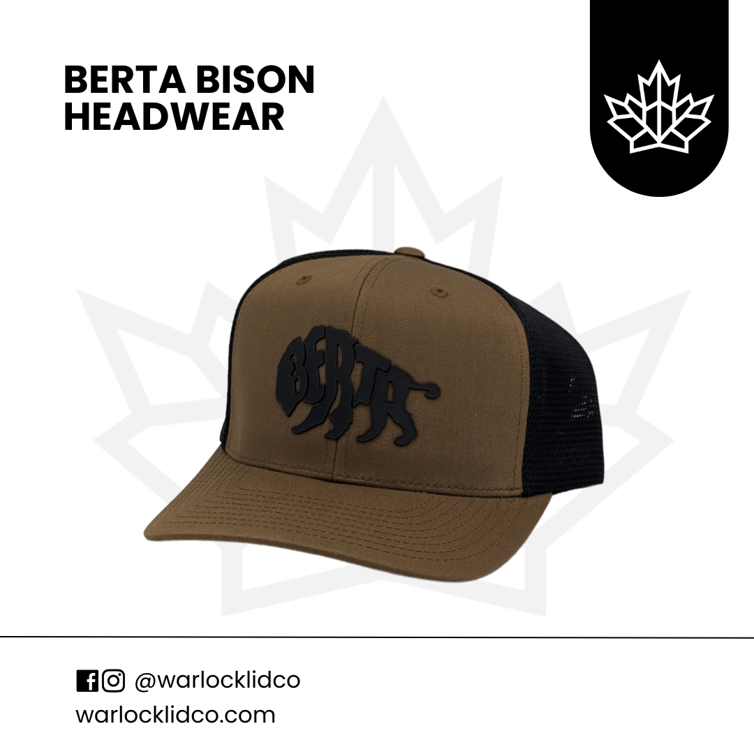 Berta Bison Headwear | Warlock Lid Co | Adjustable Snapback