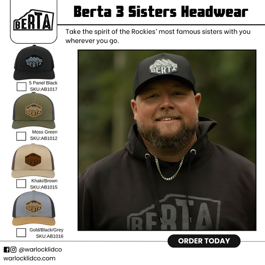 Berta 3 Sisters Mountains Snapback | Warlock Lid Co | Adjustable Trucker Hat