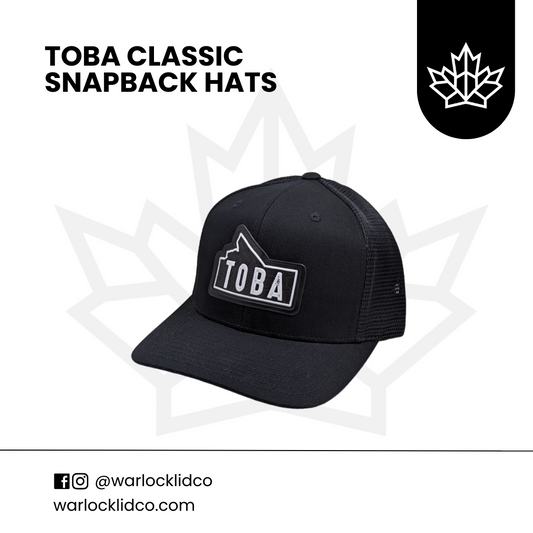 Toba Classic Snapback Hats  | Warlock Lid Co | Adjustable Trucker Cap