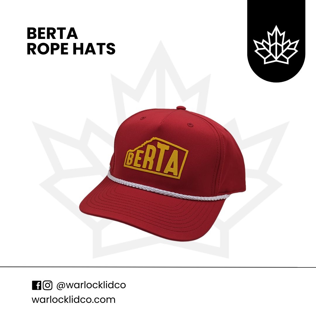 Berta Rope Hats | Warlock Lid Co | Adjustable Snapback Cap