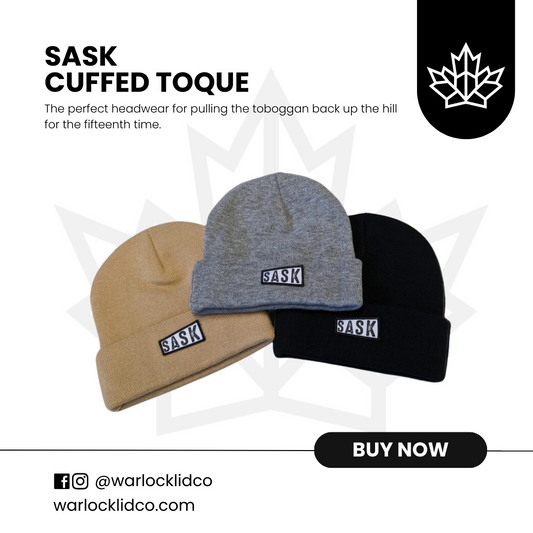 Sask Cuffed Toque | Warlock Lid Co |  Saskatchewan Beanie