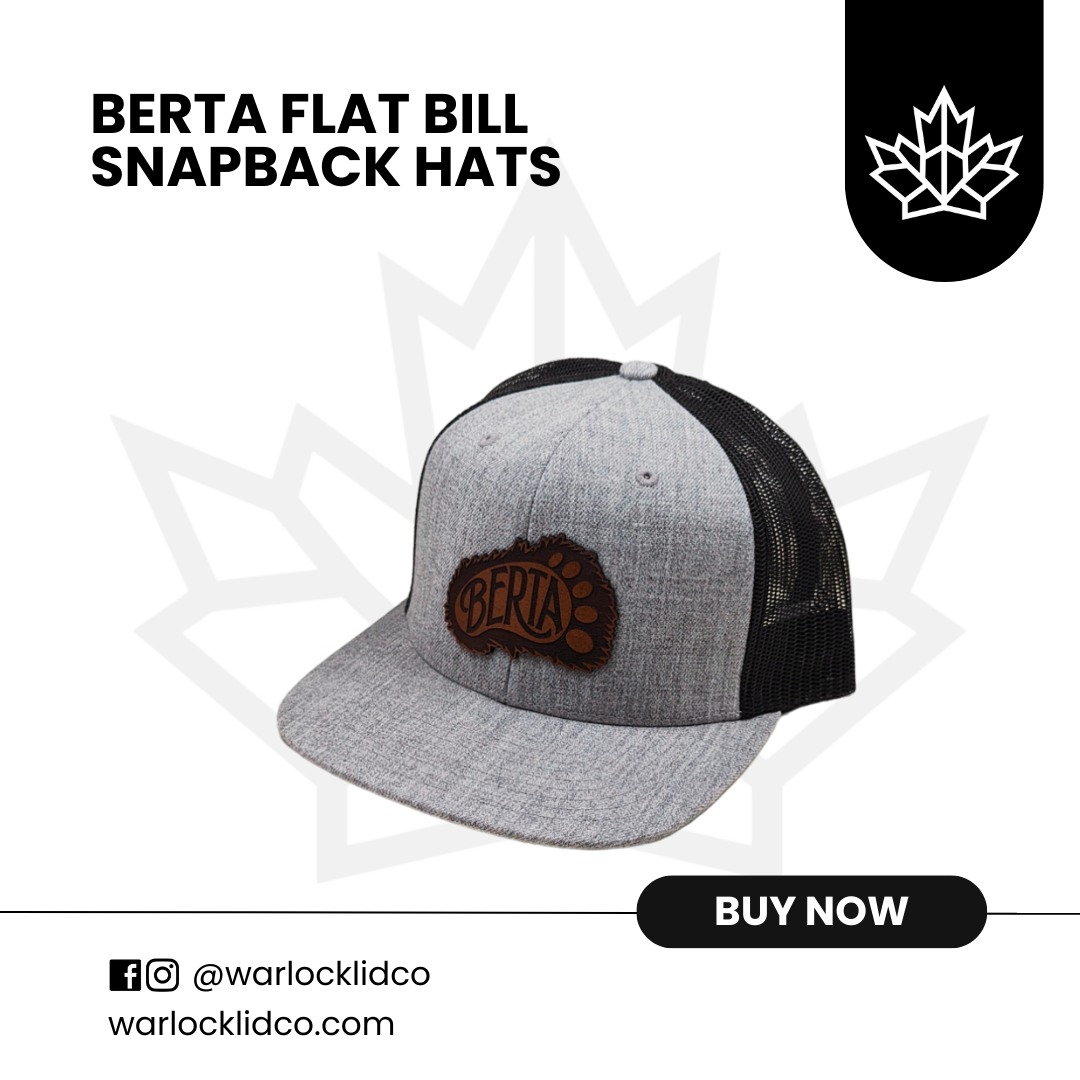 Berta Flat Bills | Warlock Lid Co | Adjustable Meshback